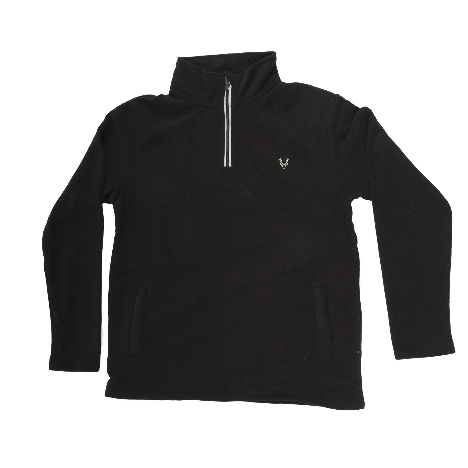 Mens 1/4 Zip Fleece Black