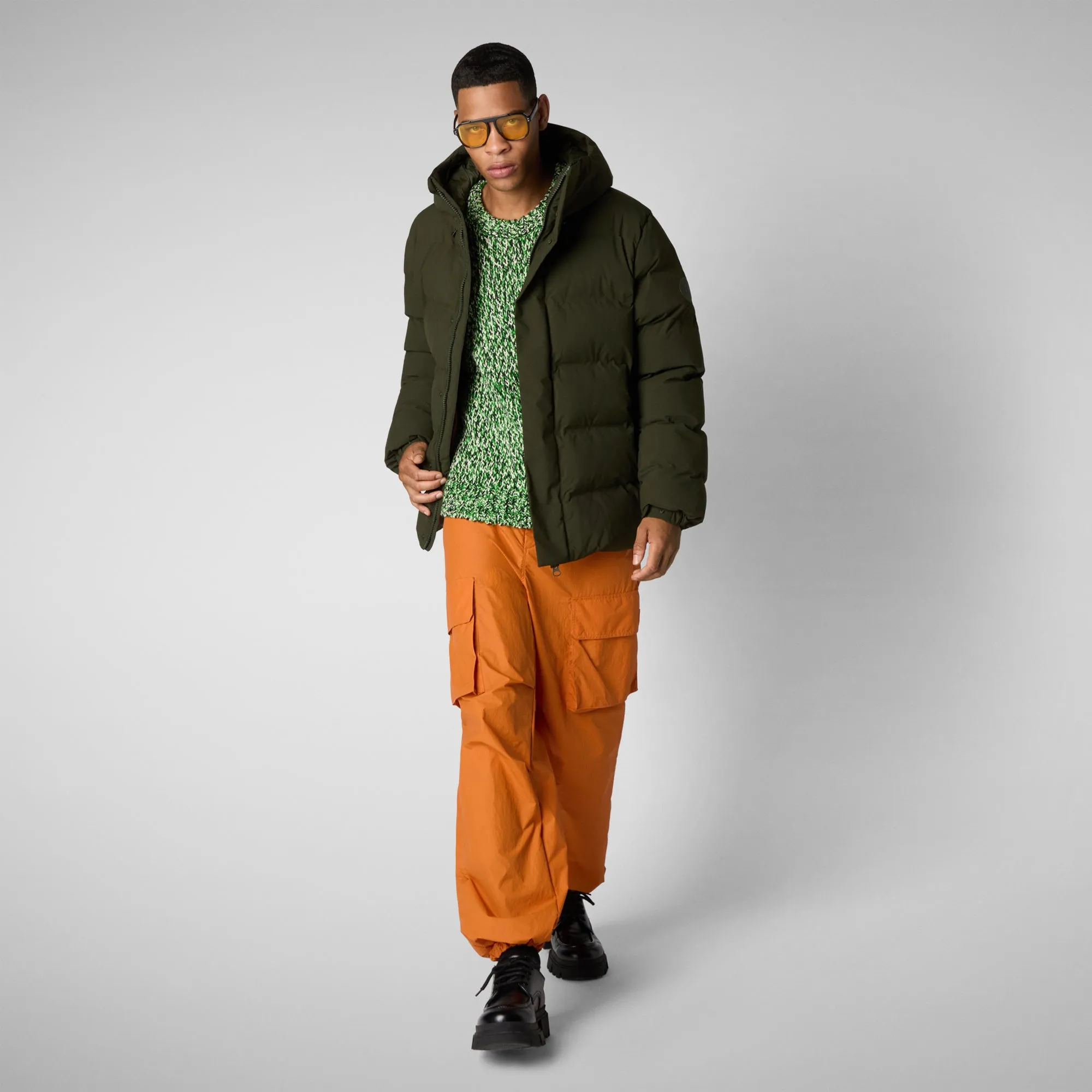 Men's  parka leland in land green