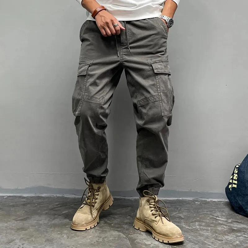 Military Tactical Cargo Pants - Black Joggers - Japanese Army Green Casual Trousers