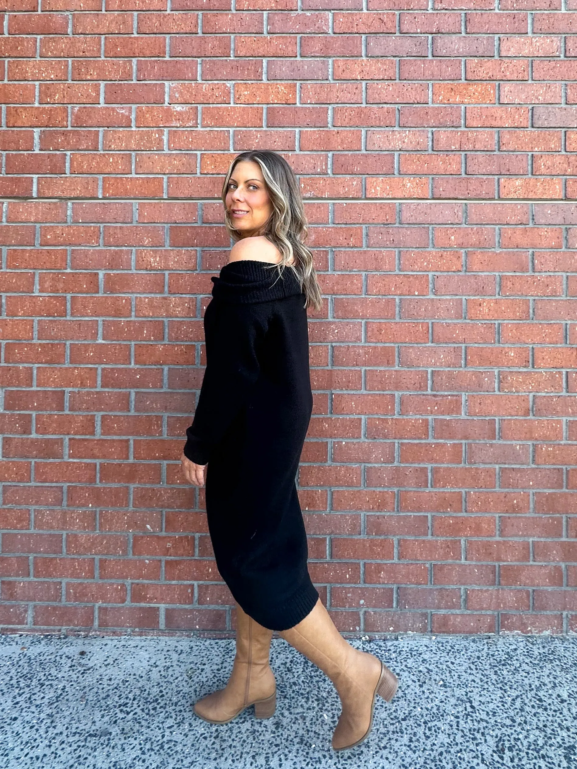 Mindy Knit Dress - Black