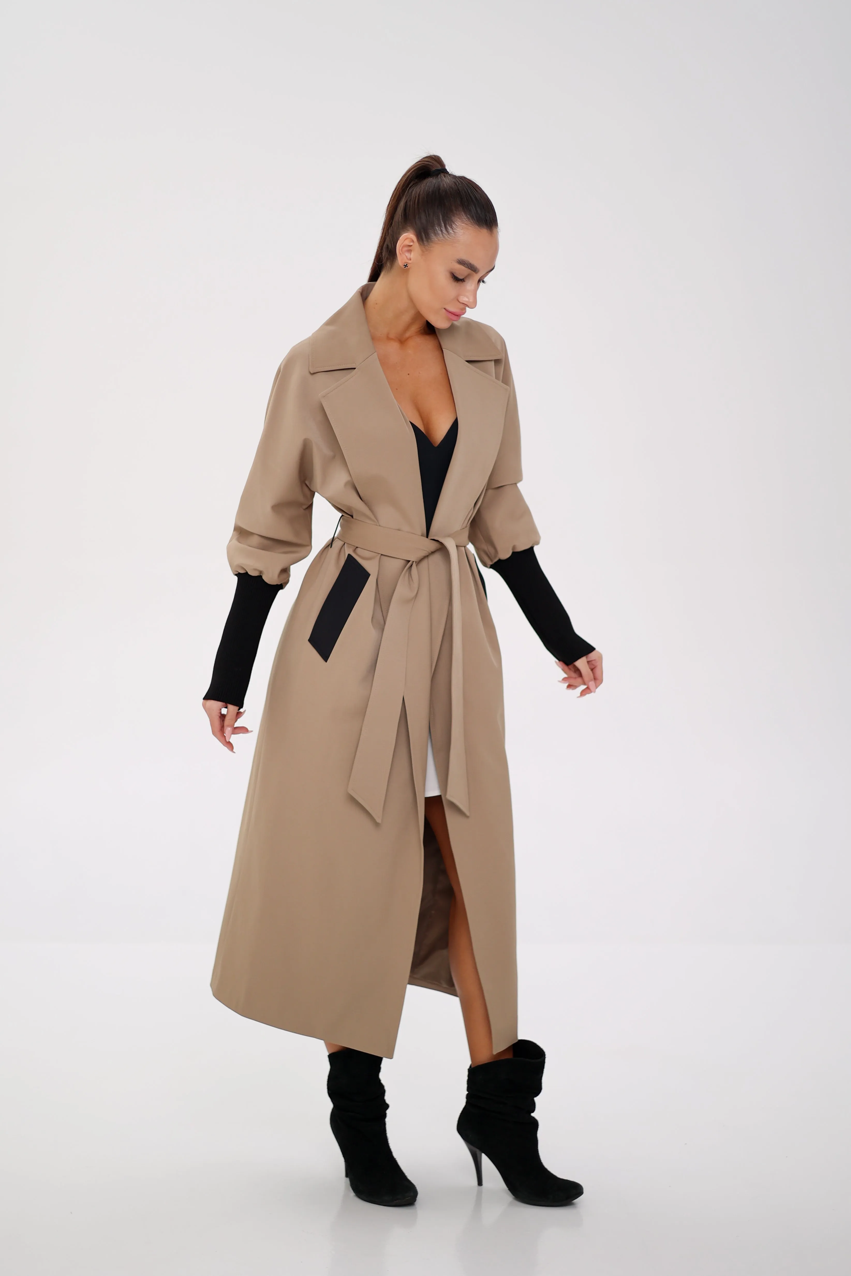 Miru Trench Coat in Camel