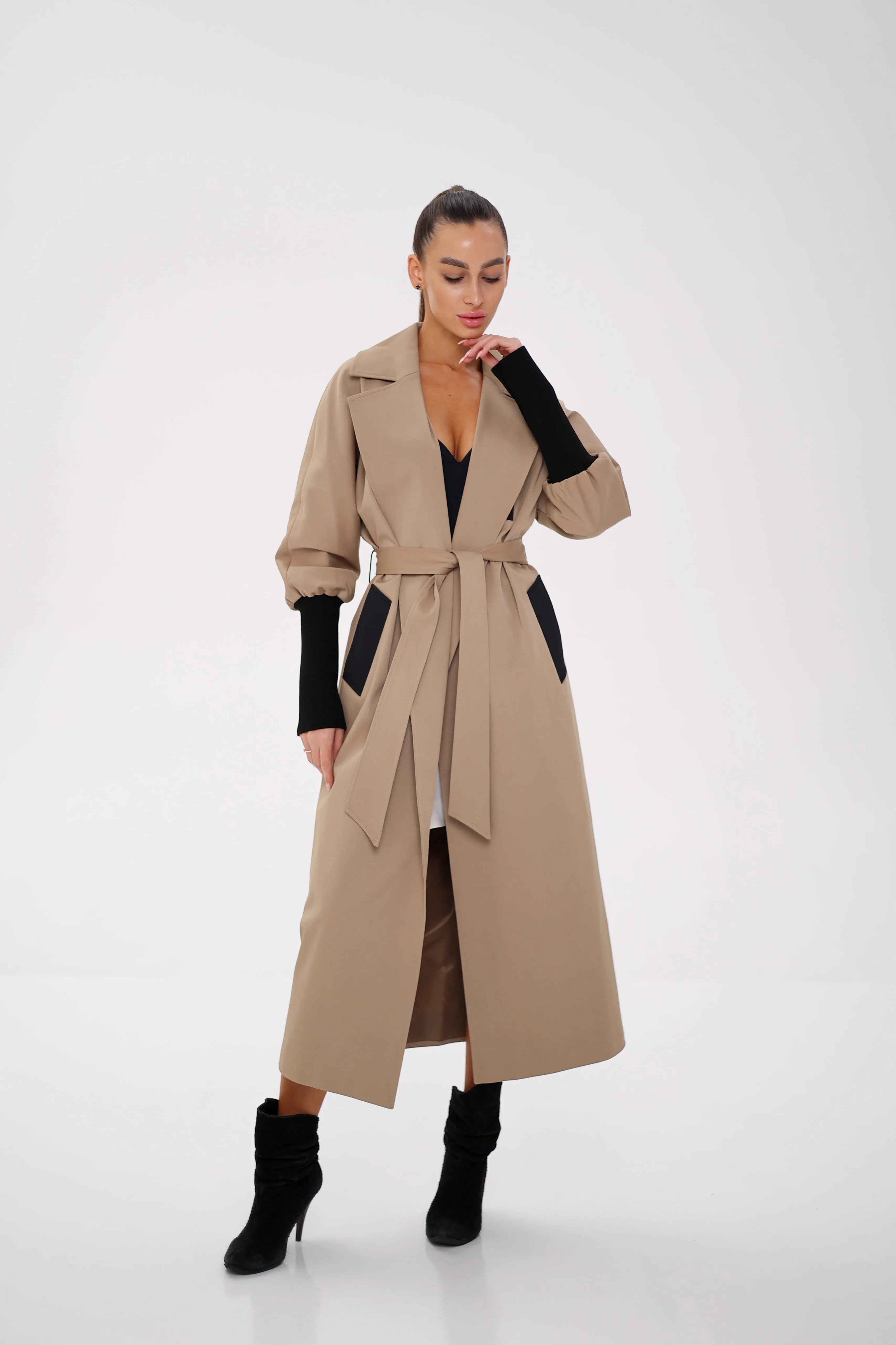 Miru Trench Coat in Camel