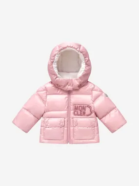 Moncler Enfant Baby Girls Down Padded Abbaye Jacket in Pink