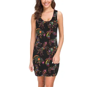 Neon Floral Animals Medea Vest Dress