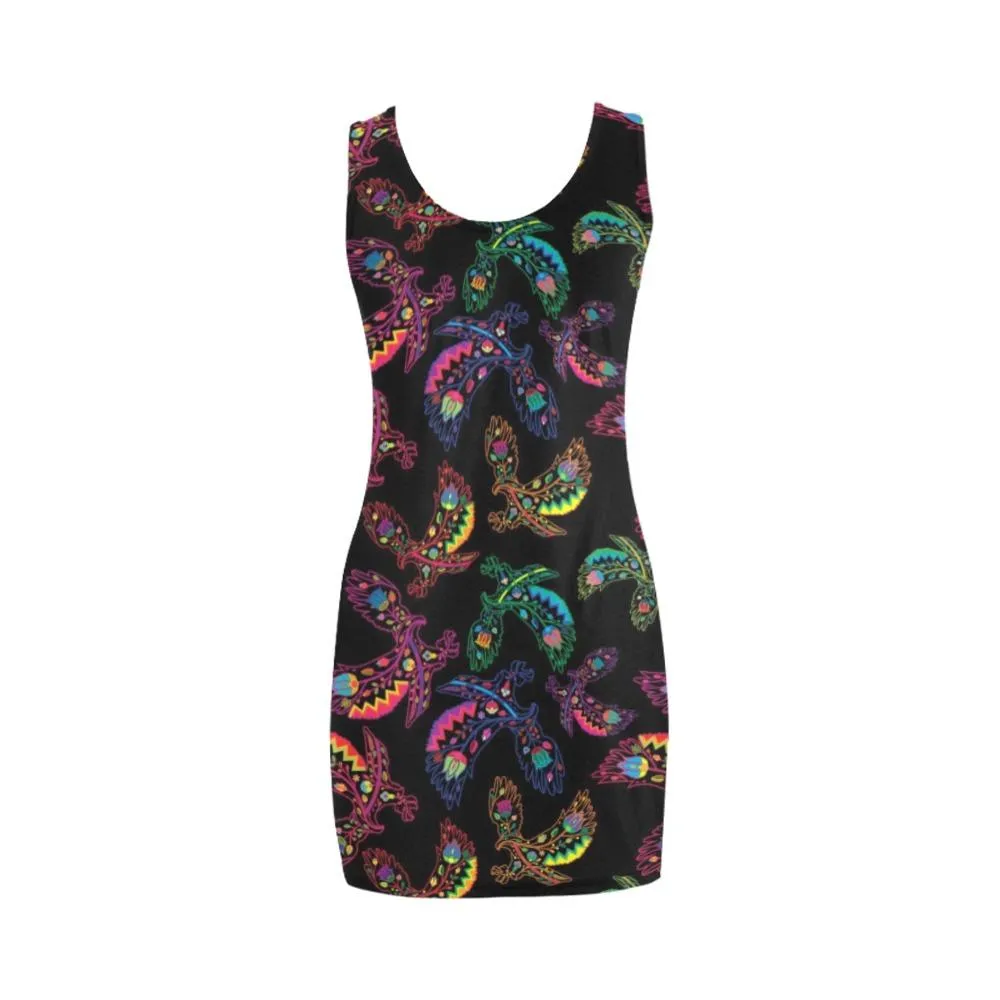 Neon Floral Eagles Medea Vest Dress