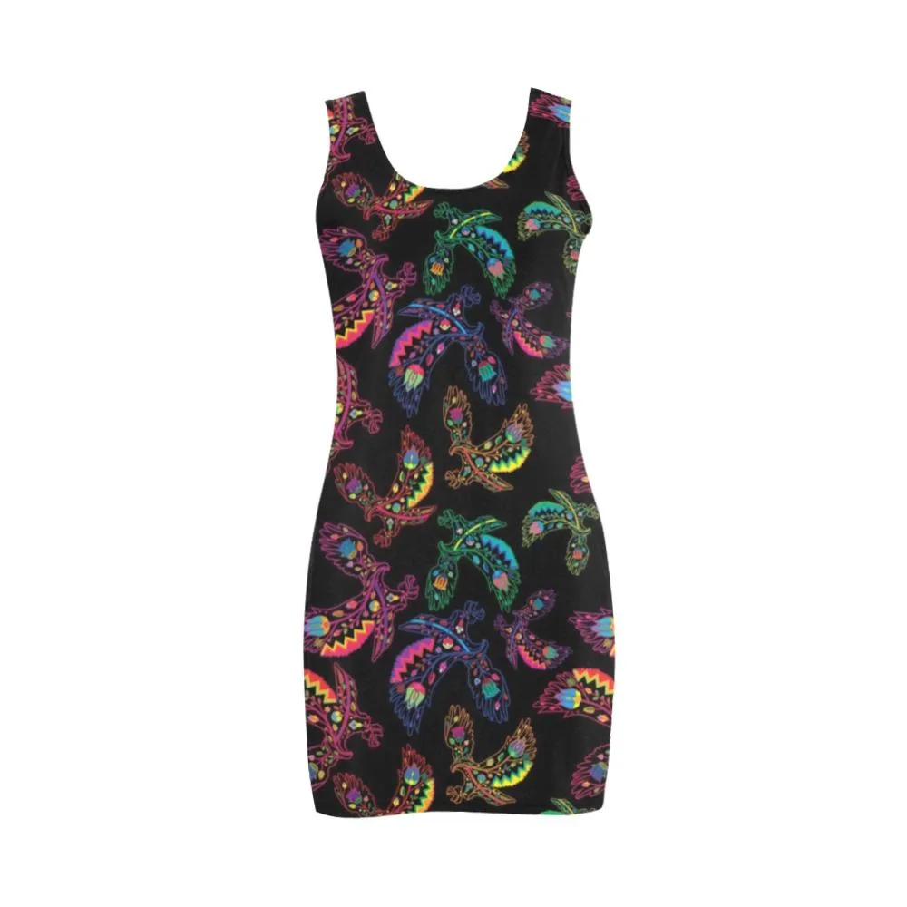 Neon Floral Eagles Medea Vest Dress