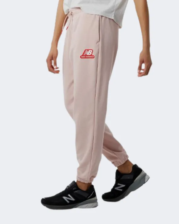 New Balance Essentials Candy Pack Women Lifestyle Pant Pink Sand Wp23813-Ps1