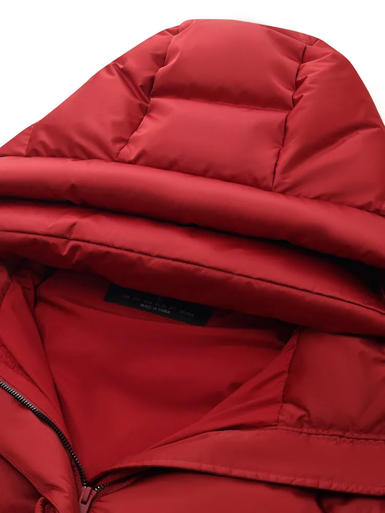 New Chinese-Style Hooded Goose Down Jacket