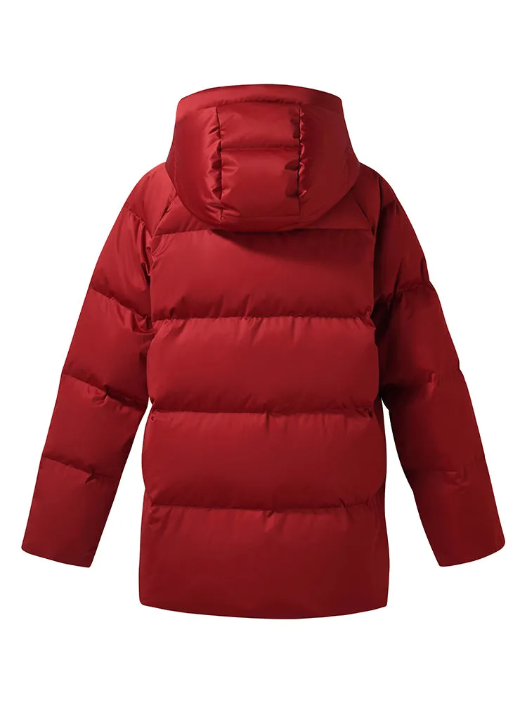 New Chinese-Style Hooded Goose Down Jacket