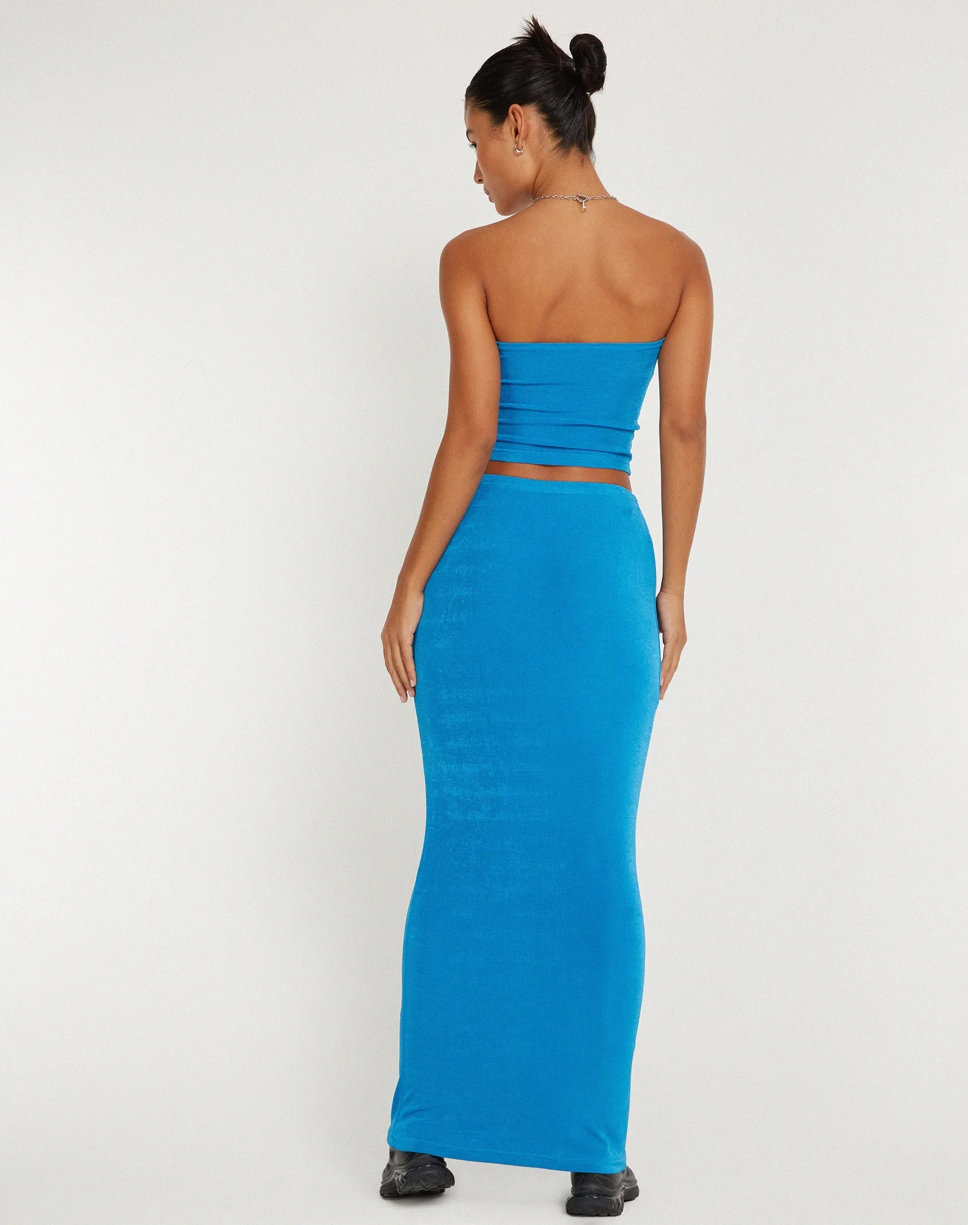 New Tulus Flood Maxi Skirt in Electric Blue