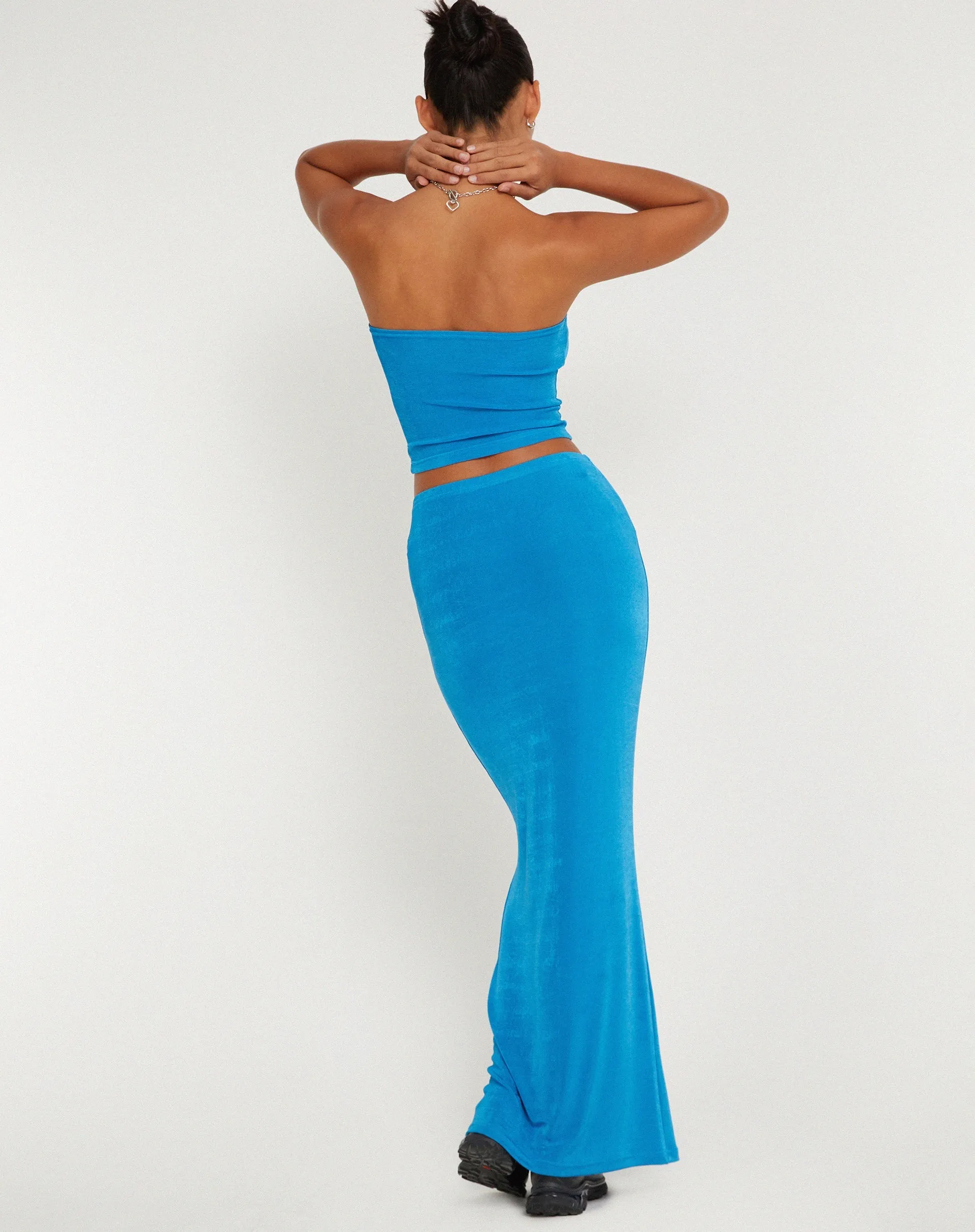 New Tulus Flood Maxi Skirt in Electric Blue