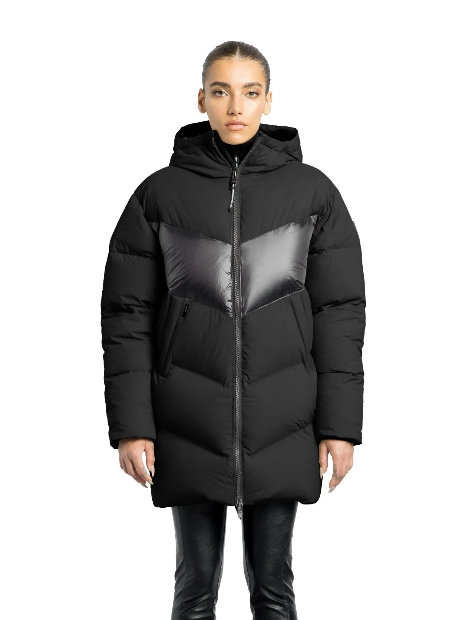 NOBIS ISLA - Women's Chevron Quilted Puffer Jacket