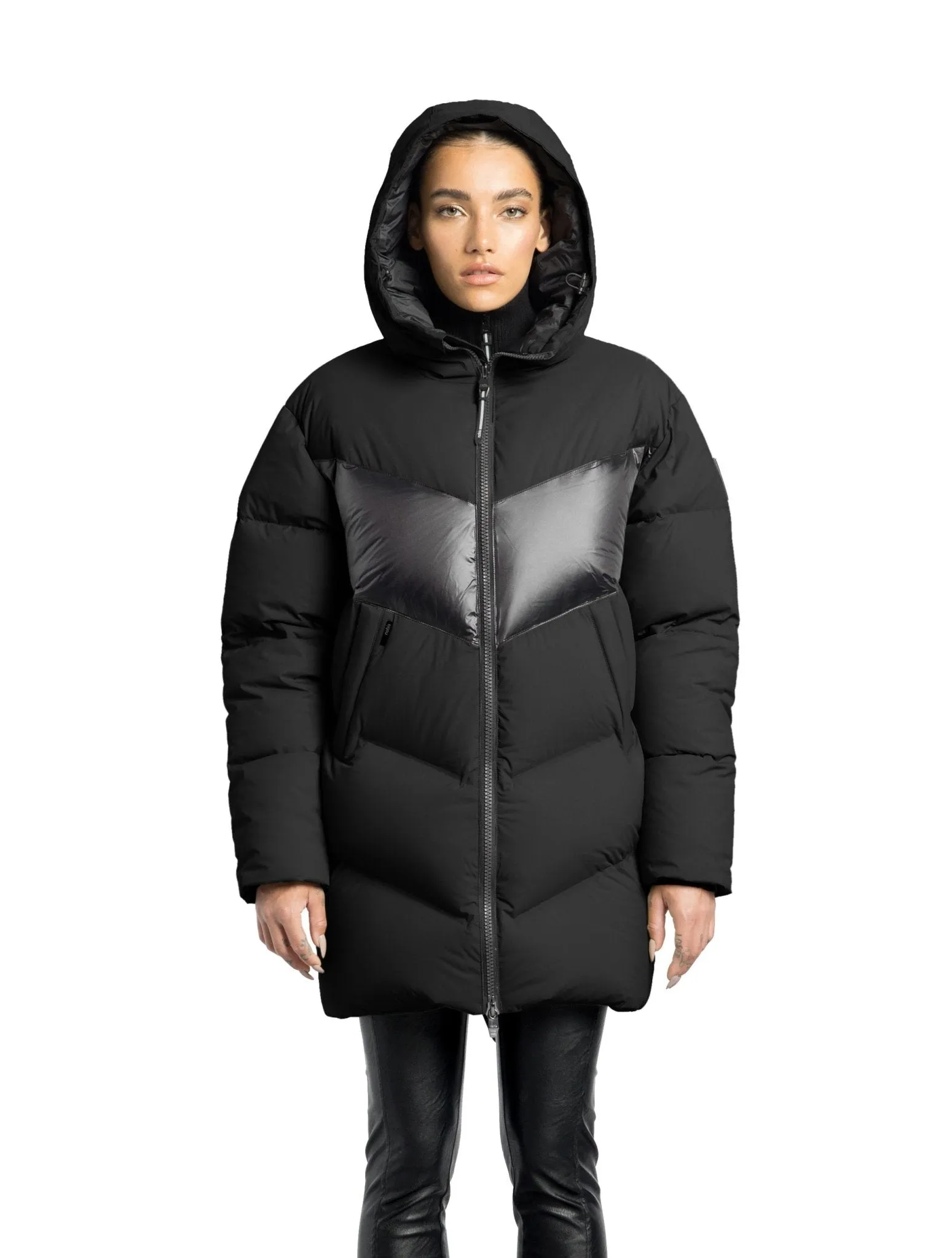 NOBIS ISLA - Women's Chevron Quilted Puffer Jacket