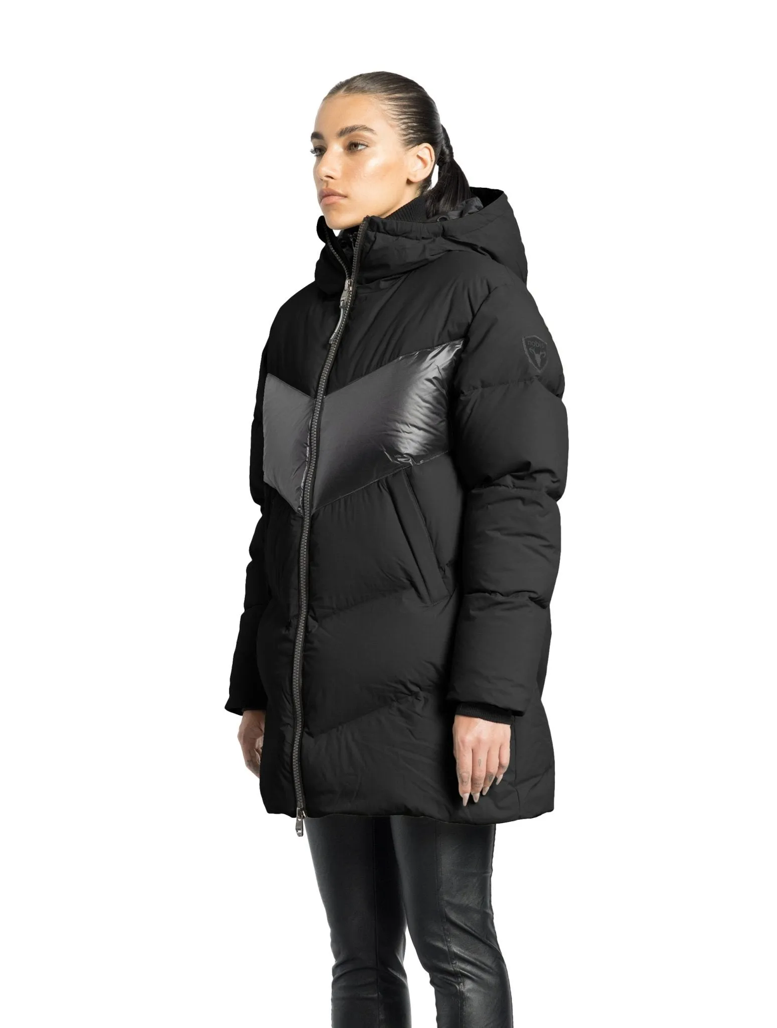 NOBIS ISLA - Women's Chevron Quilted Puffer Jacket