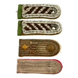 Original German WWI & WWII Shoulder Boards Set - 4 Items