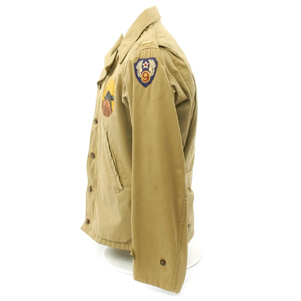 Original U.S. WWII 554th Bomb Squadron B-26 Marauder Painted M41 Field Jacket