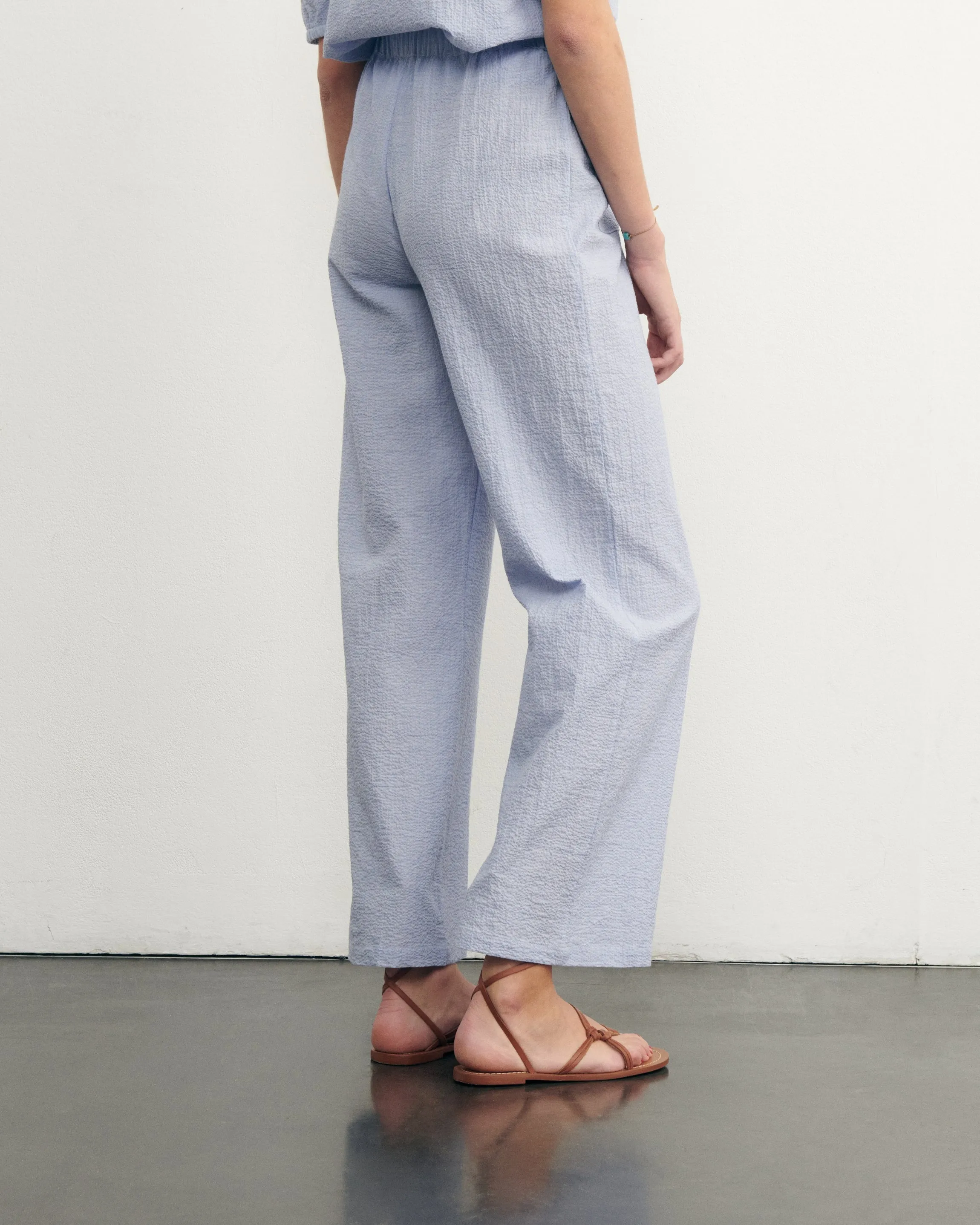 Oudin Seersucker Pants "lemon"