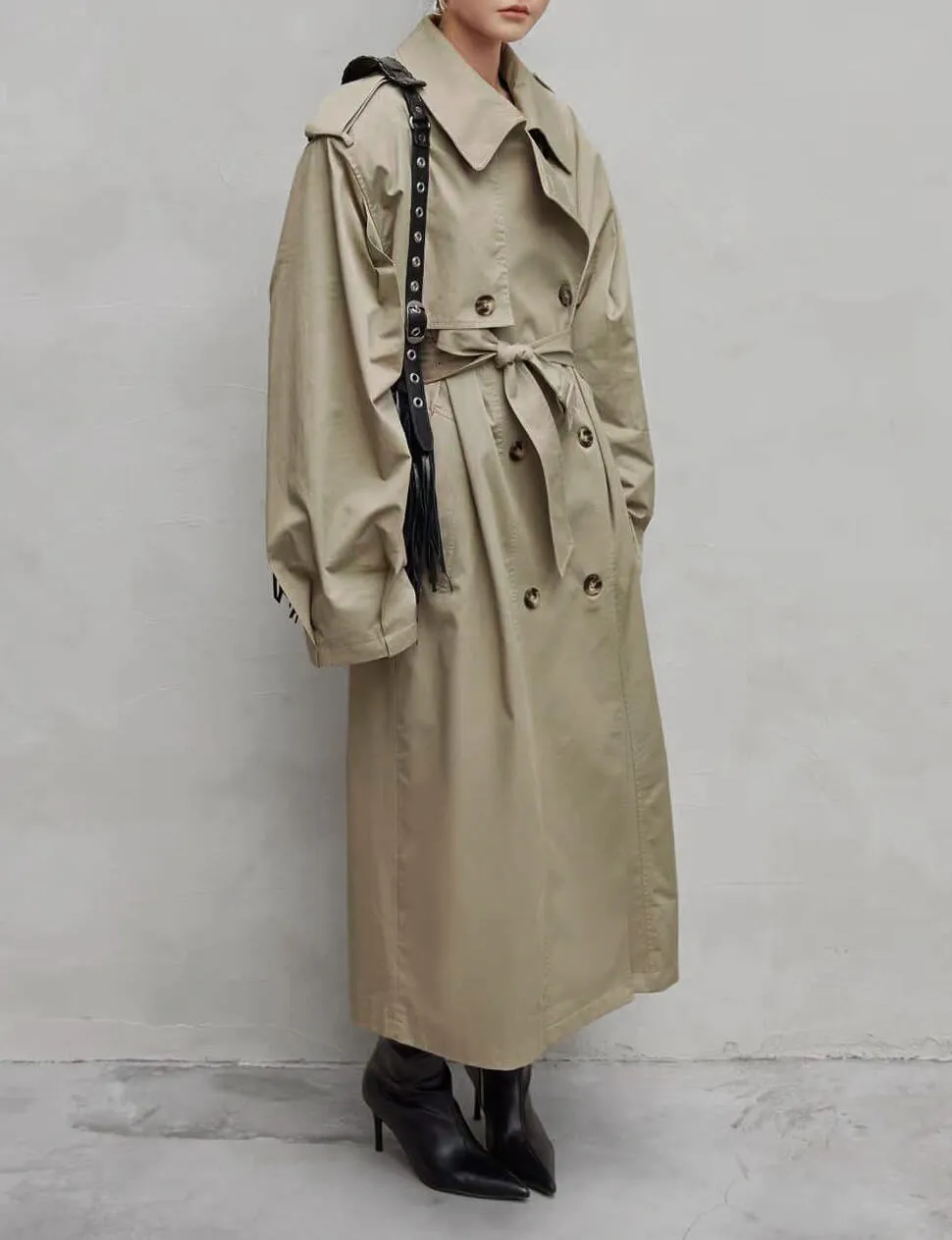 Oversized Padded Trench Coat