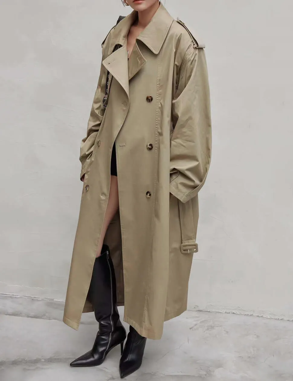 Oversized Padded Trench Coat