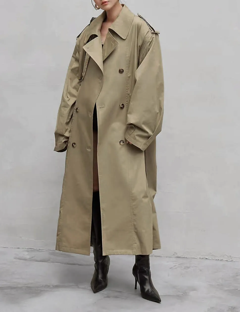 Oversized Padded Trench Coat