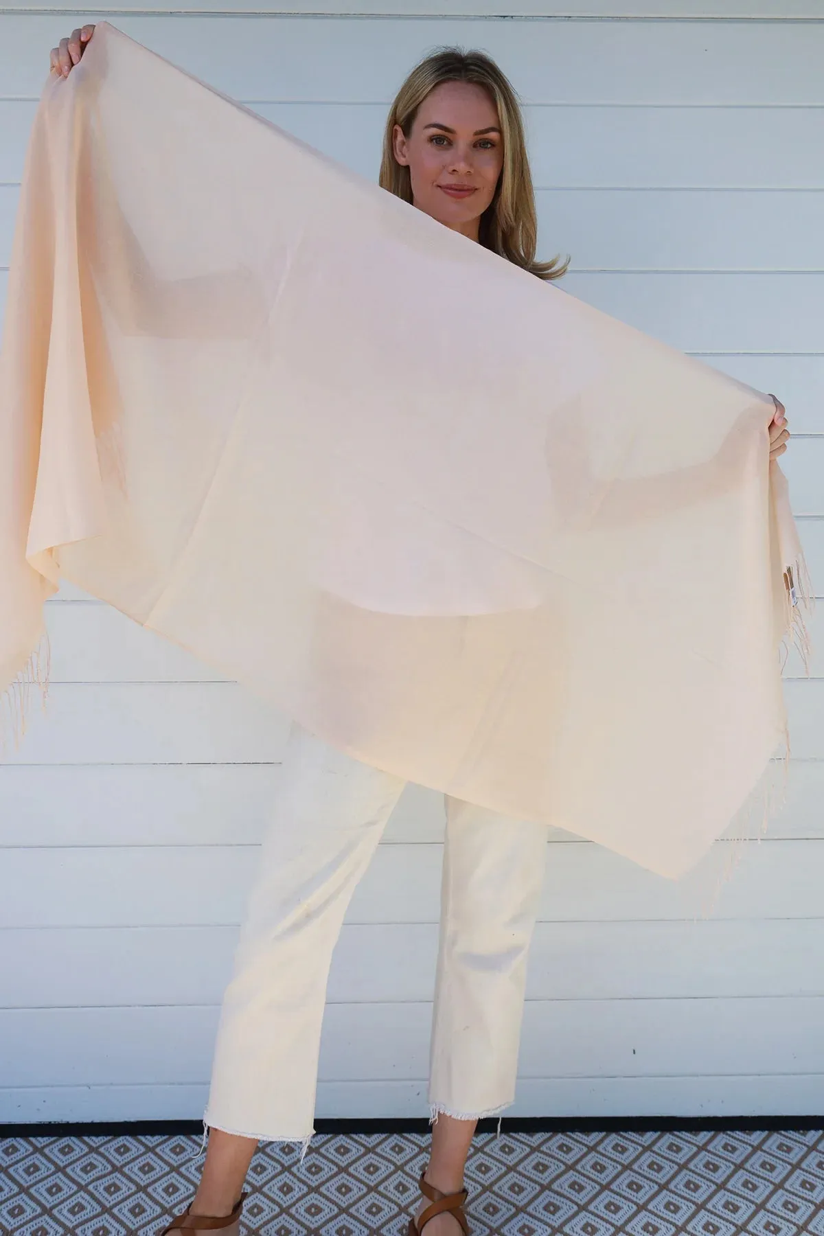 Peach Scarf by Lemon Tree