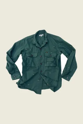 PHIPPS STAR EMBROIDERED FIELD SHIRT GREEN