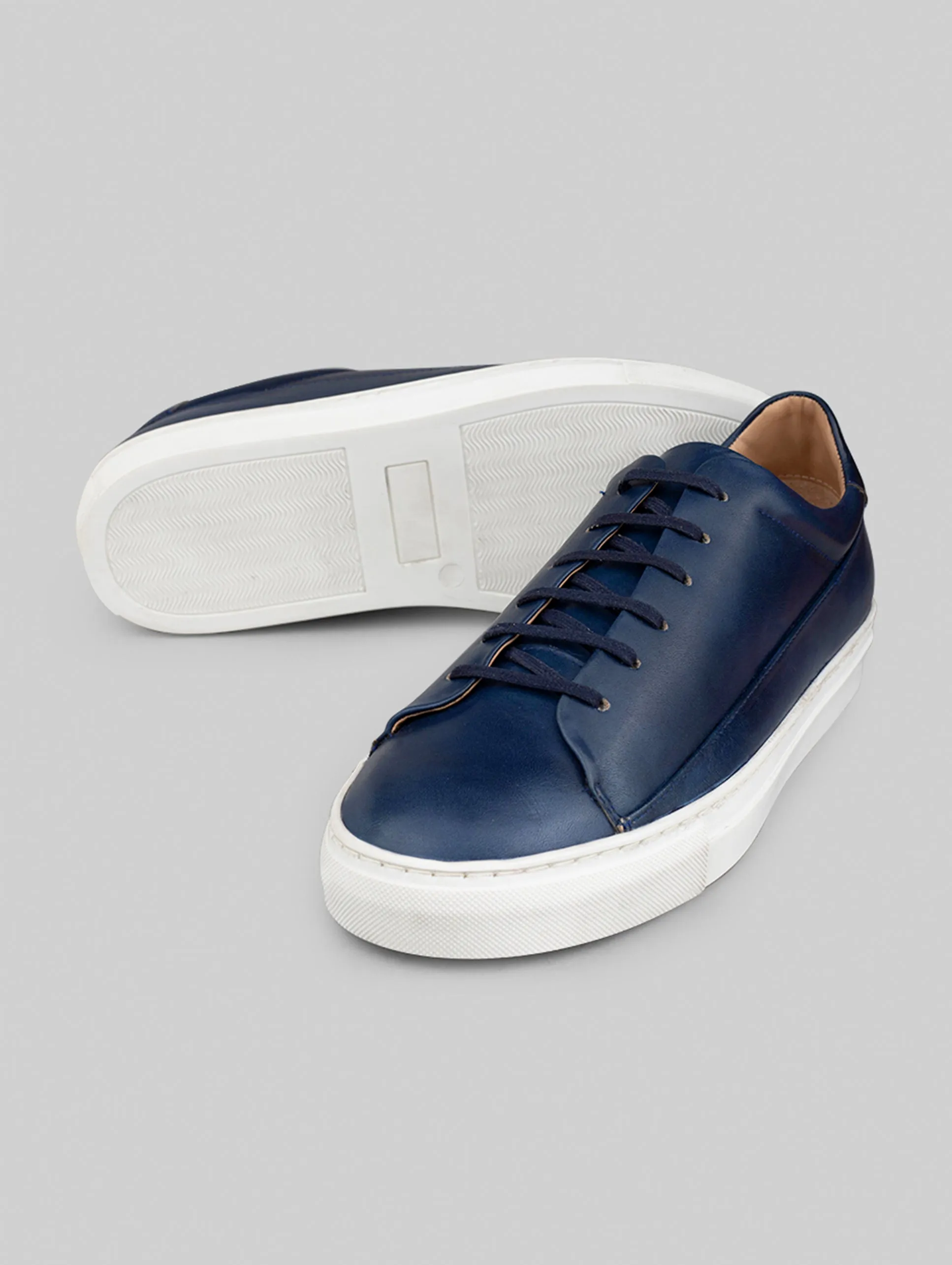 Rawls Men Navy Synthetic Leather Sneakers