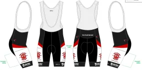 Red Breakaway Domestique Gravel Bib-Short Men's - The Cyclery Bike Shop