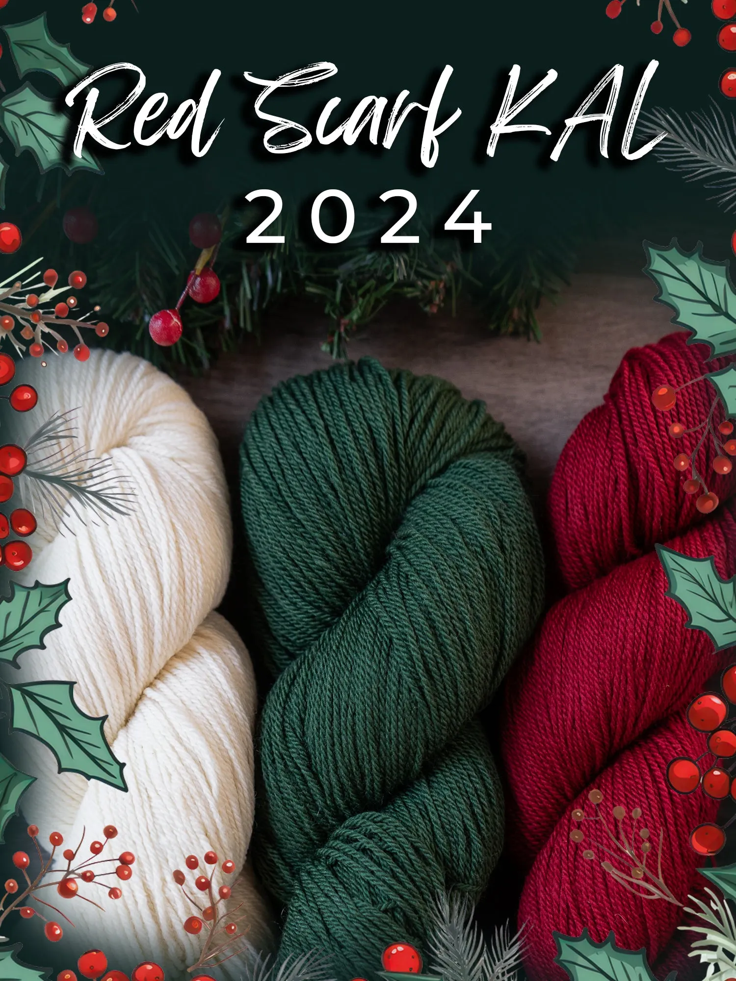 Red Scarf KAL 2024