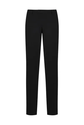 Regular Fit Low Waist Black Dress Pants