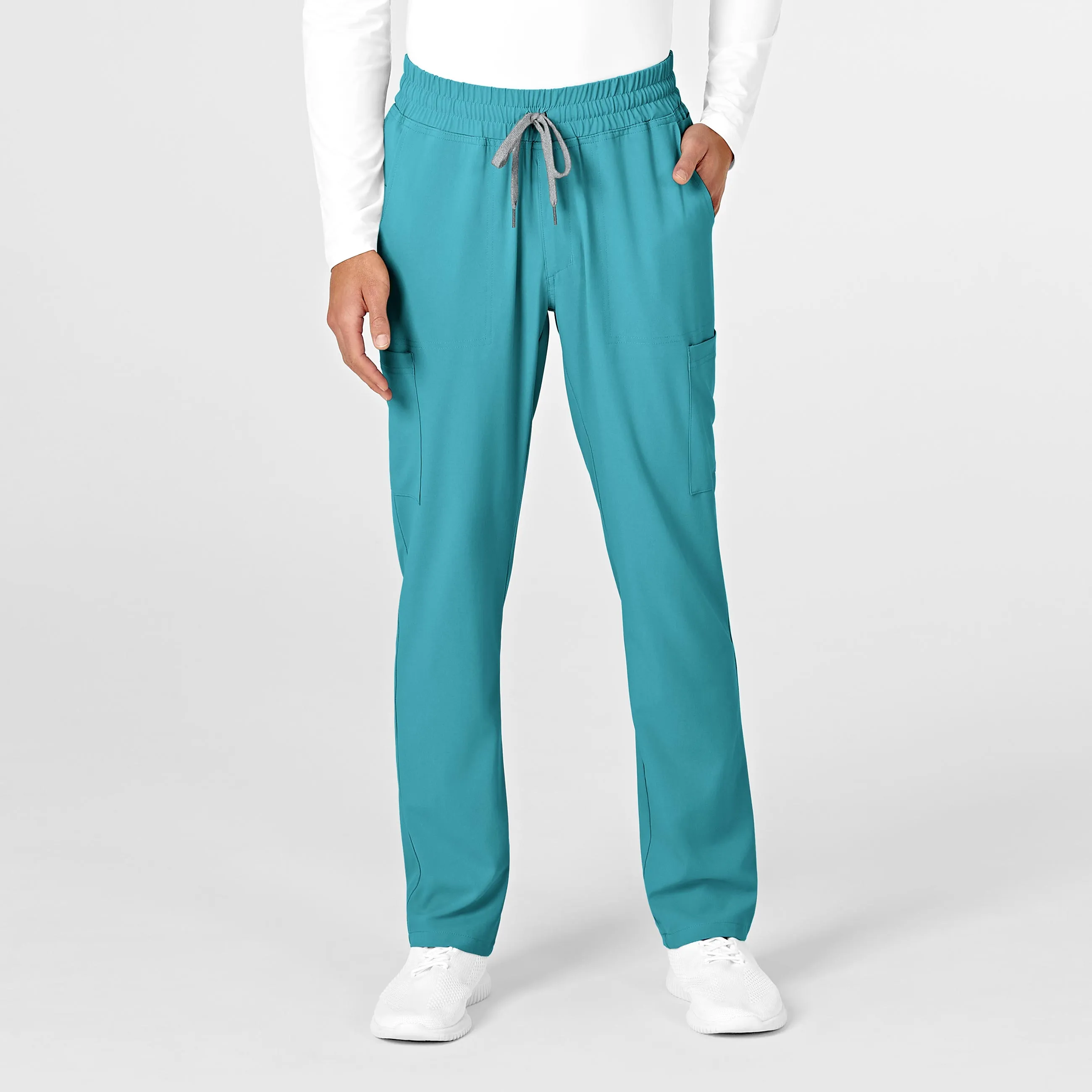 RENEW Mens Straight Slim Scrub Pant - Teal Blue