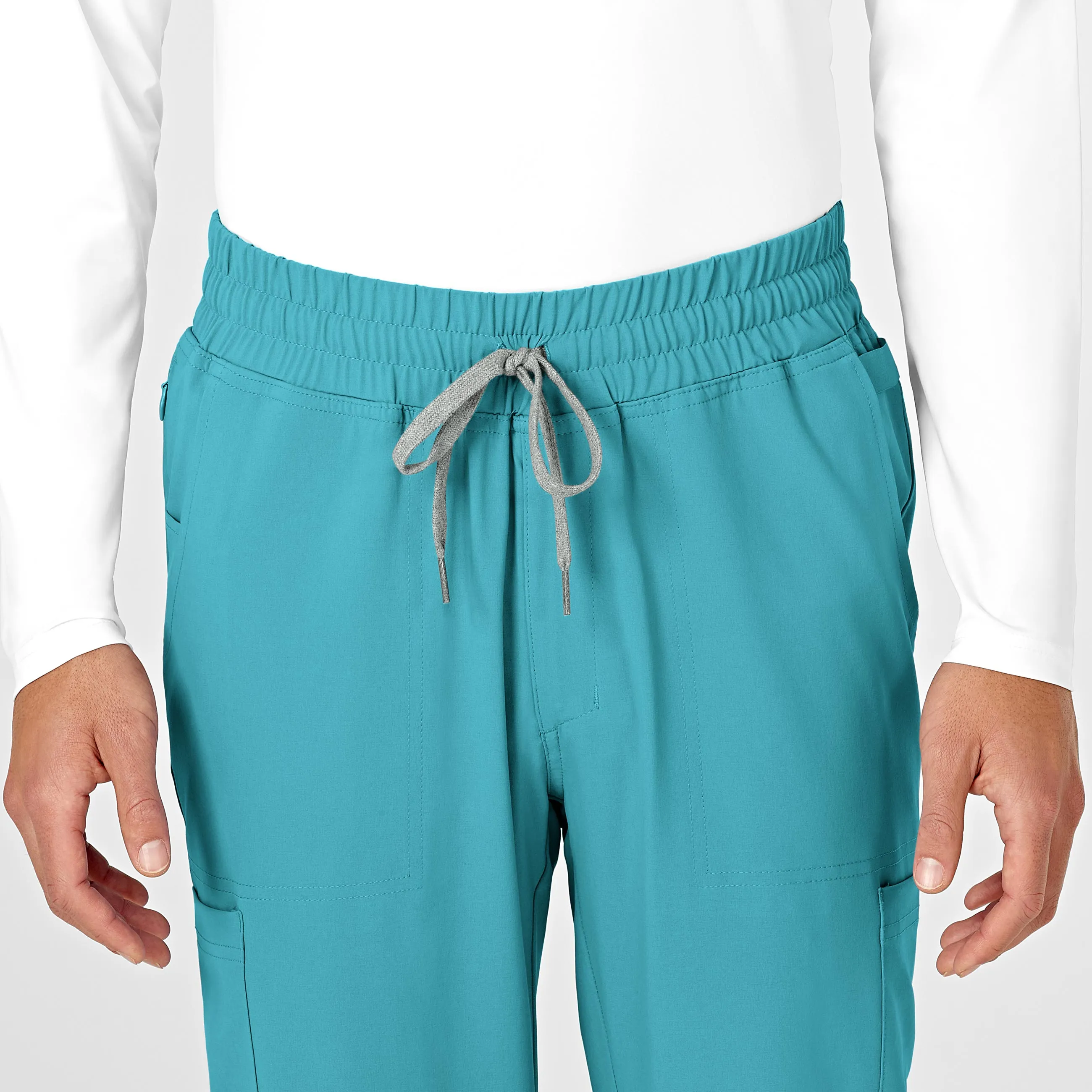 RENEW Mens Straight Slim Scrub Pant - Teal Blue