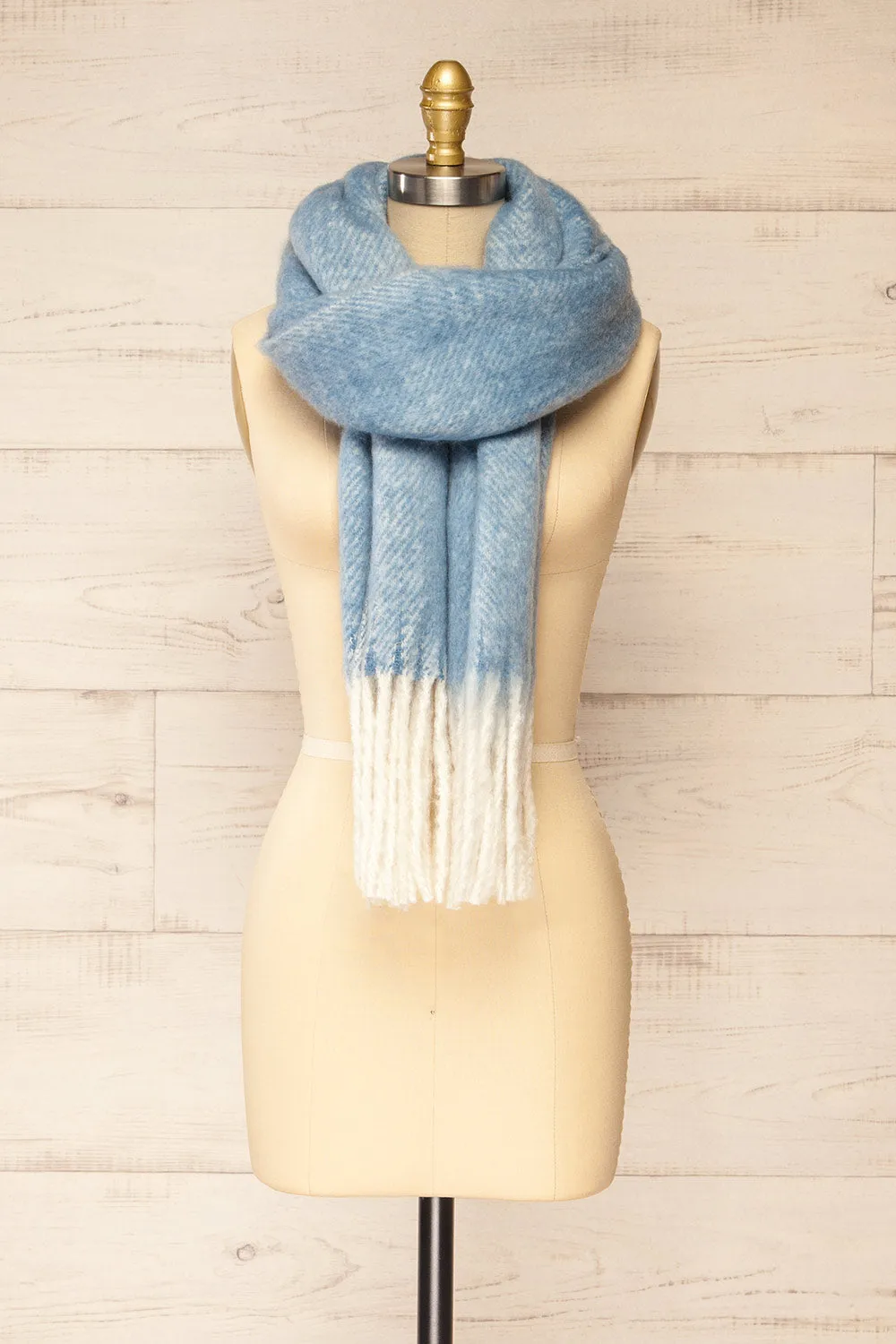 Requi Blue | Oversized Soft Knit Scarf