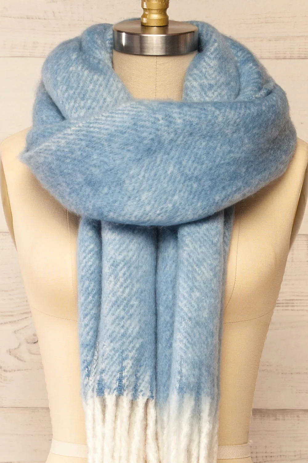 Requi Blue | Oversized Soft Knit Scarf