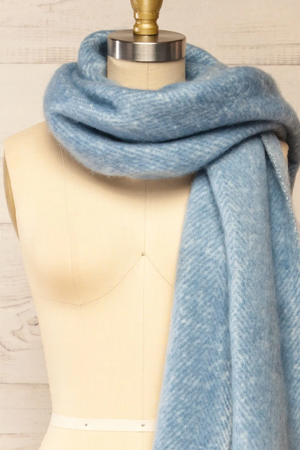 Requi Blue | Oversized Soft Knit Scarf