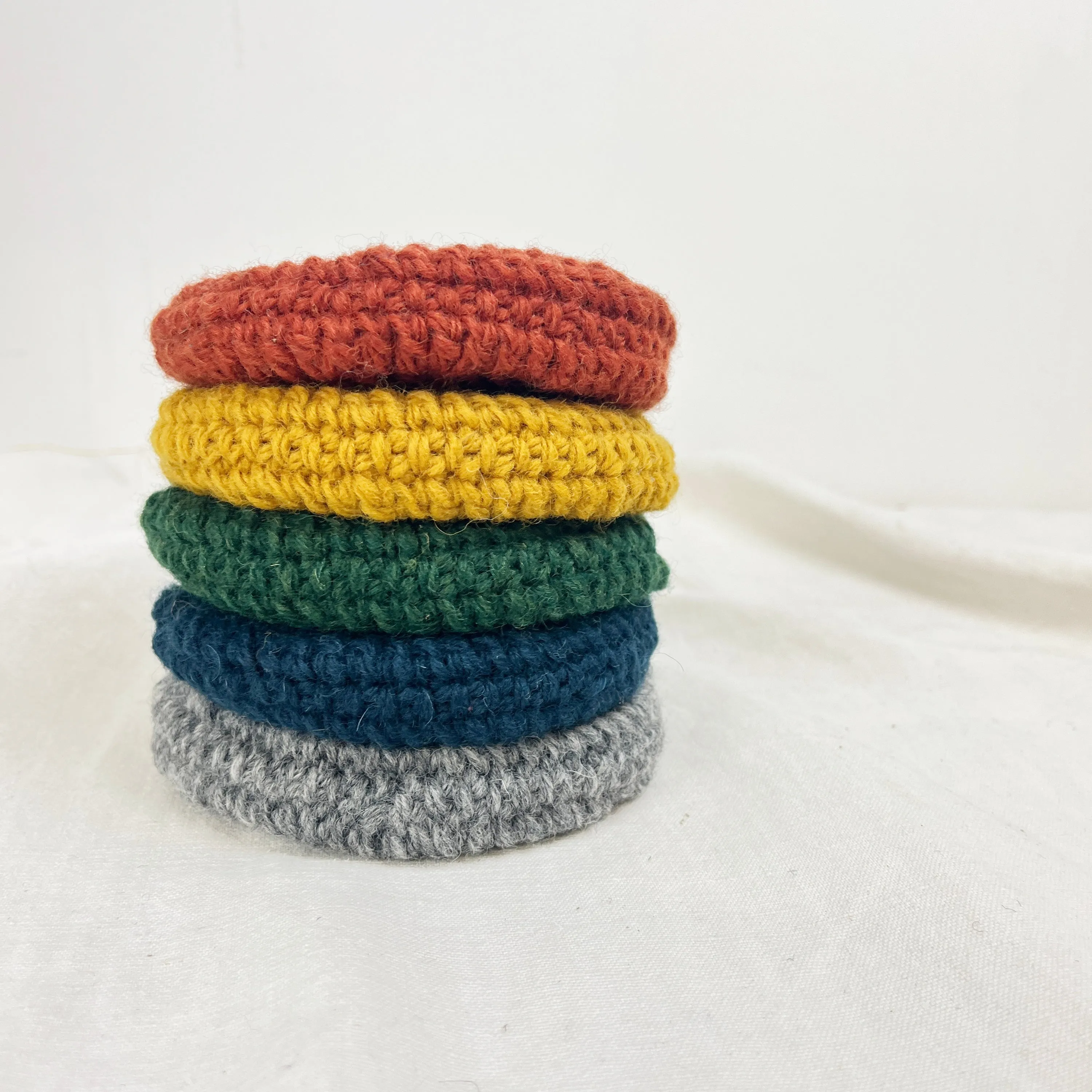 RICA Crochet Wool Circular Spiral Coin Purse