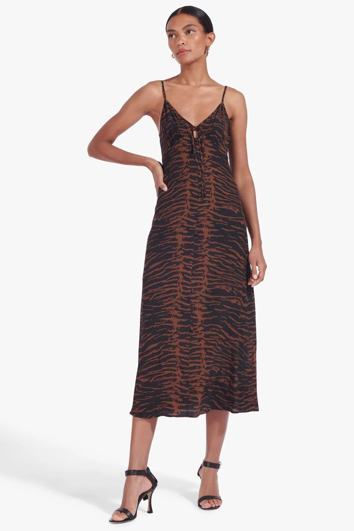 RISK DRESS | MAHOGANY ZEBRA