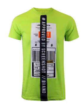 S11008-APPROVED BY SCREENSHOT T-SHIRTS (NEON YELLOW)