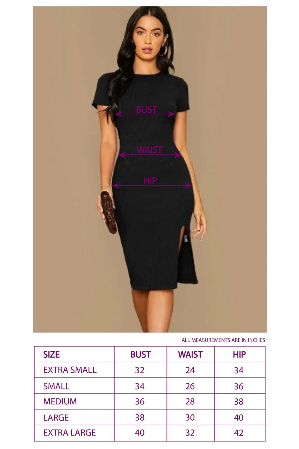 Scoop Neck Bodycon Dress Black