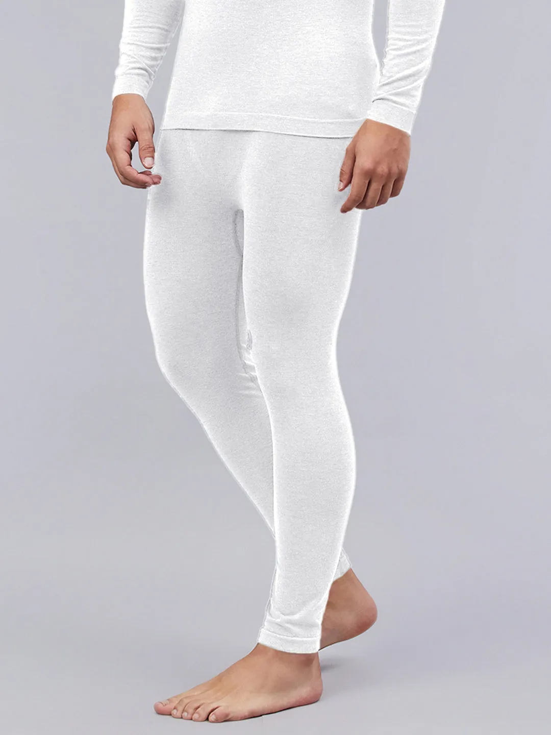 Seamless Heatmax Mens Under Pant - White