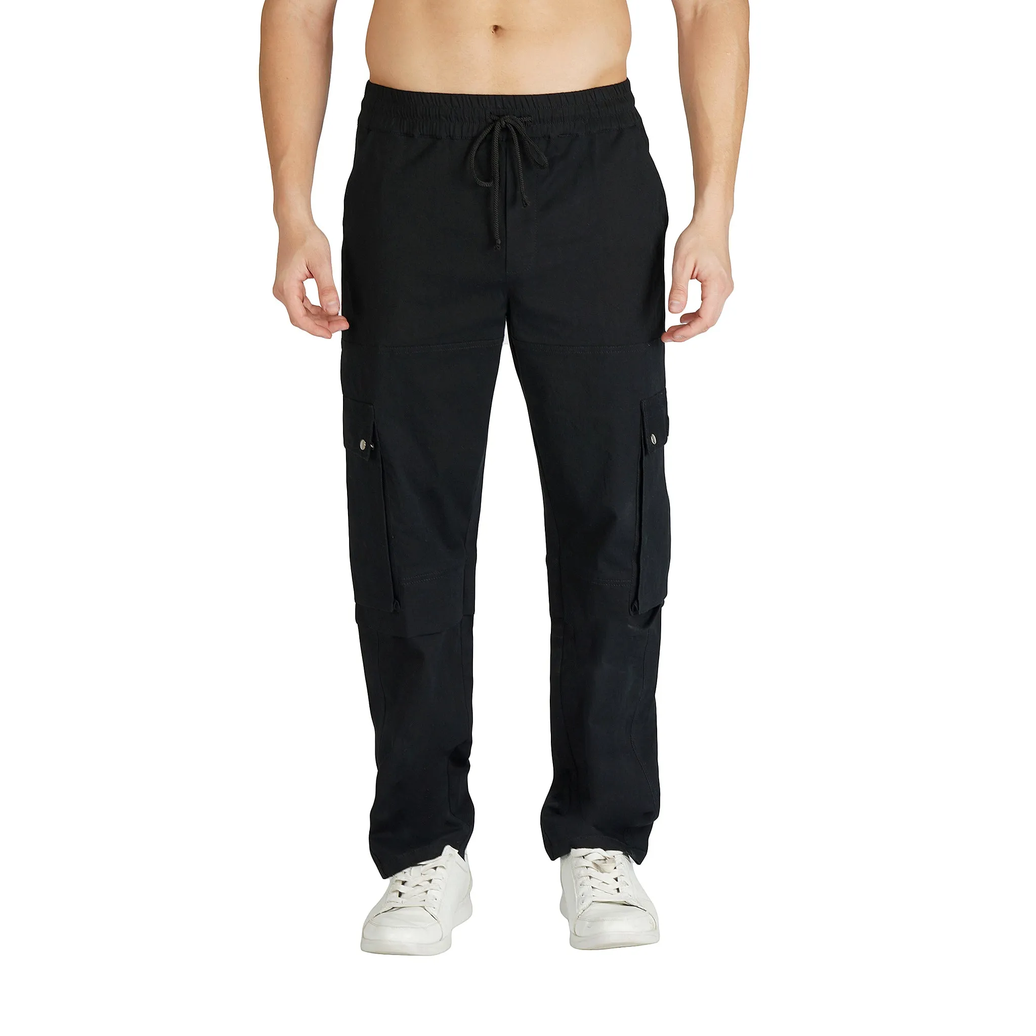 SLAY. Men's Black Utility Cargo Pants