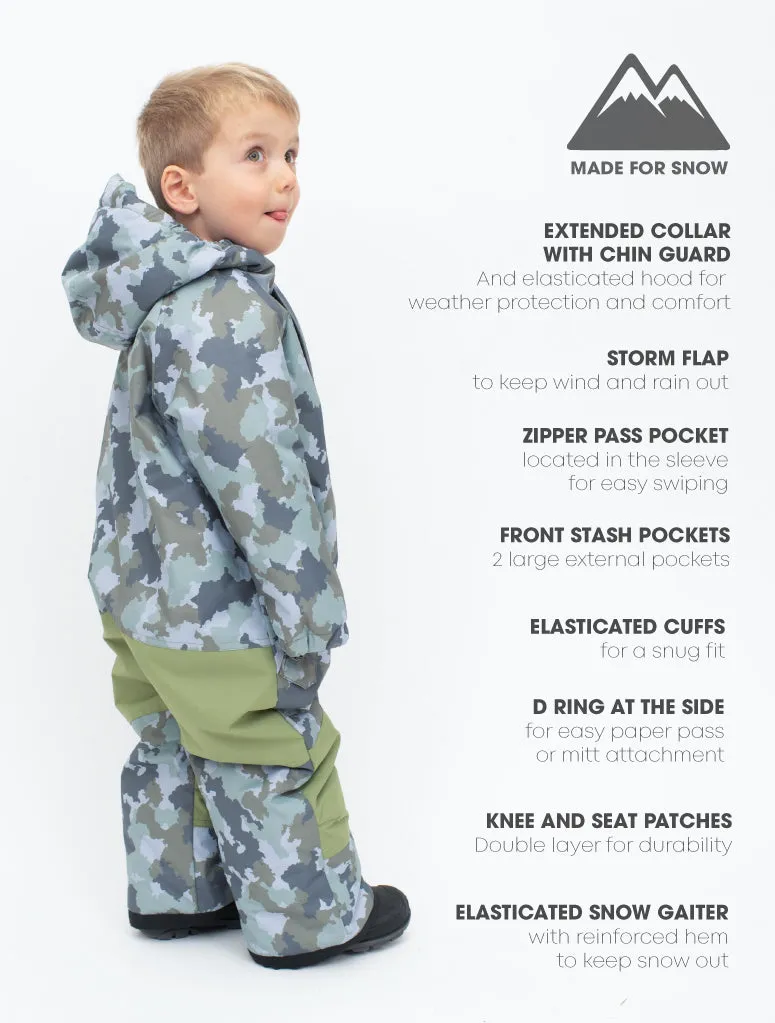 Snowrider One Piece Snowsuit - Camo