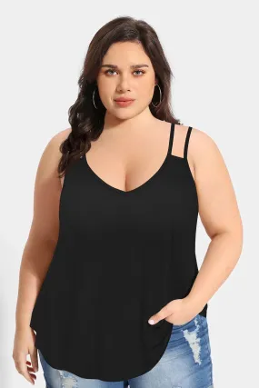 Solid Sexy V Neck Camisole Tank