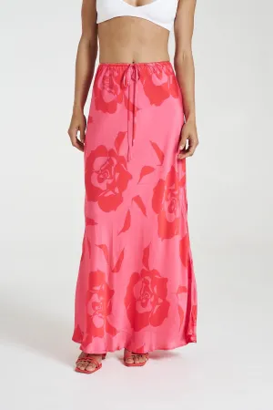 Summi Summi  Maxi Bias Skirt - A Rose By Any Other Name