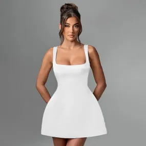 TARUXY strapless high-waisted mini dress