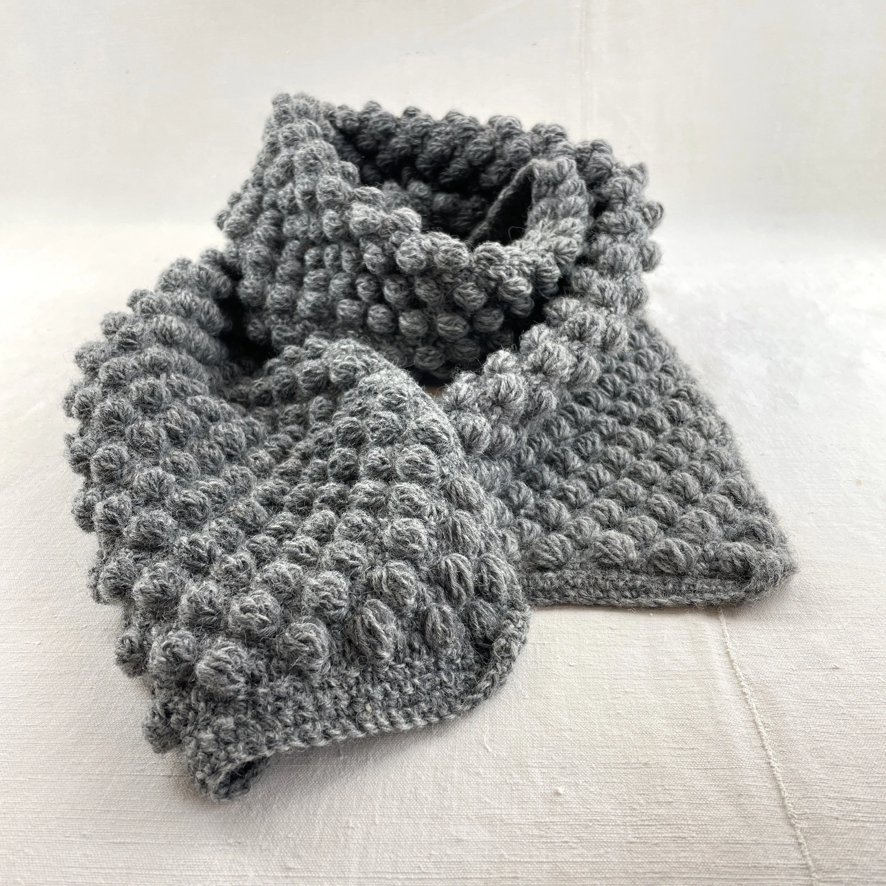 TEJASEE Chunky Boho Bobble Wool Scarf (WS)