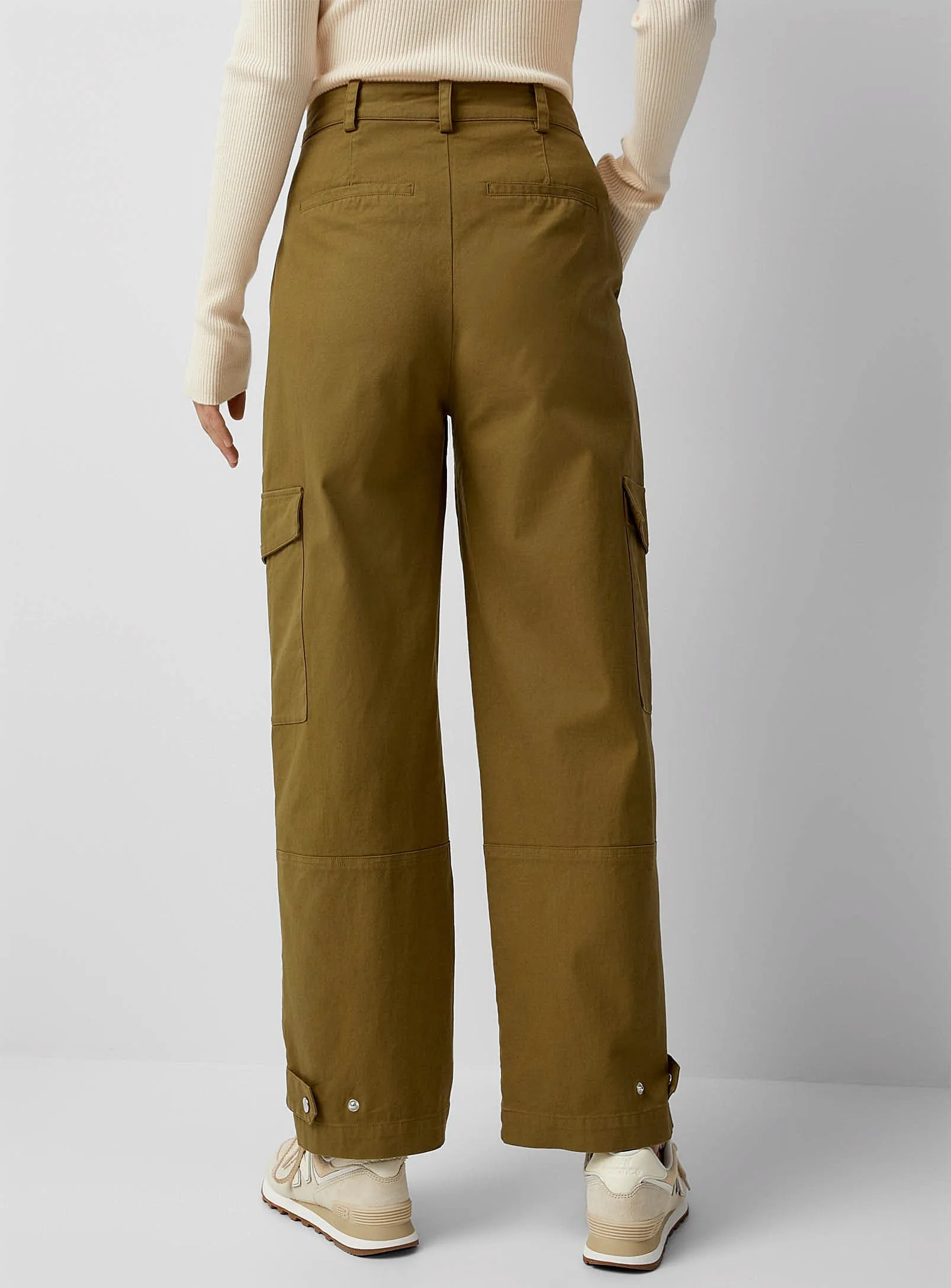 The Crina Cargo Pants by Part Two - Khaki - PLUS