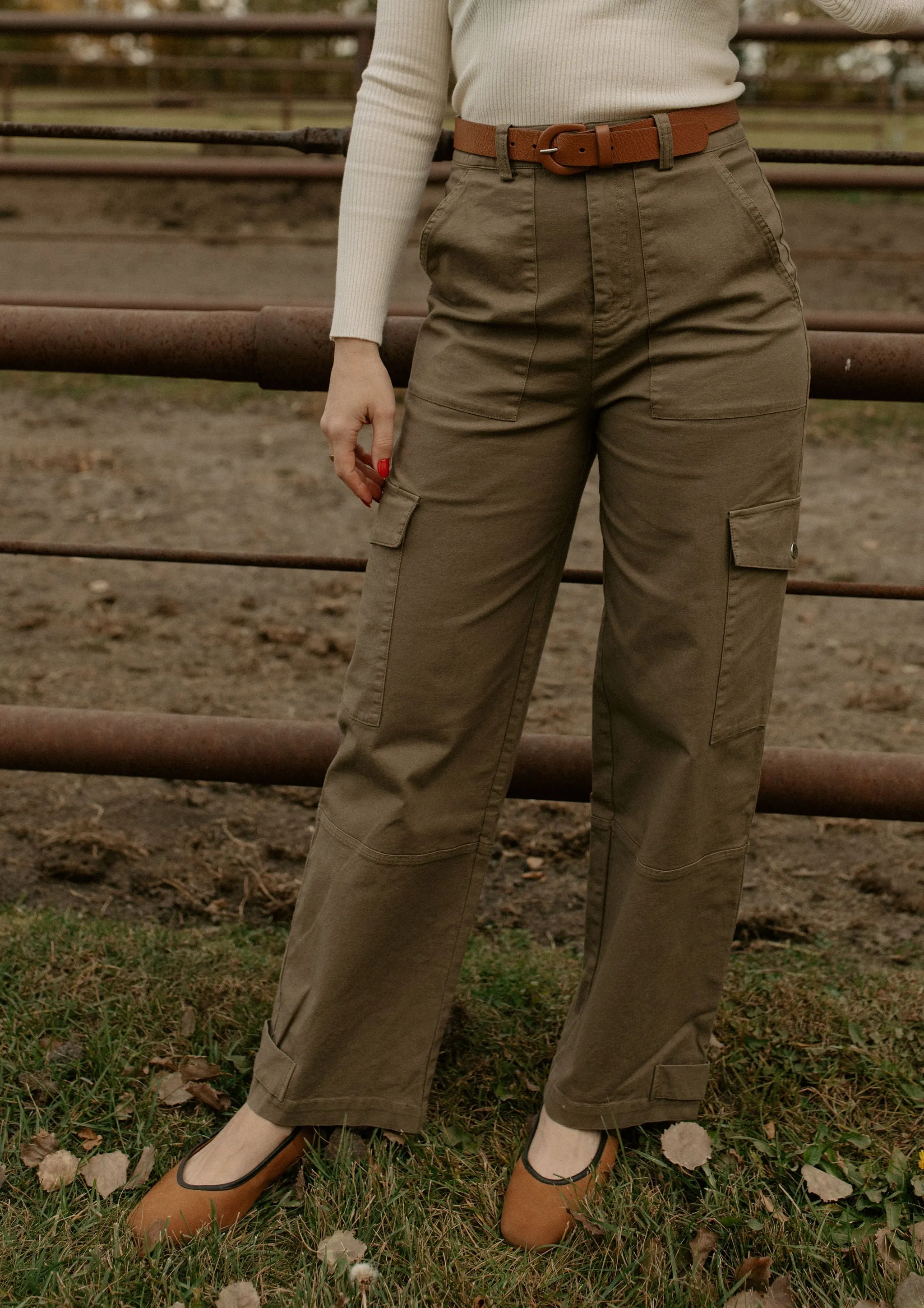 The Crina Cargo Pants by Part Two - Khaki