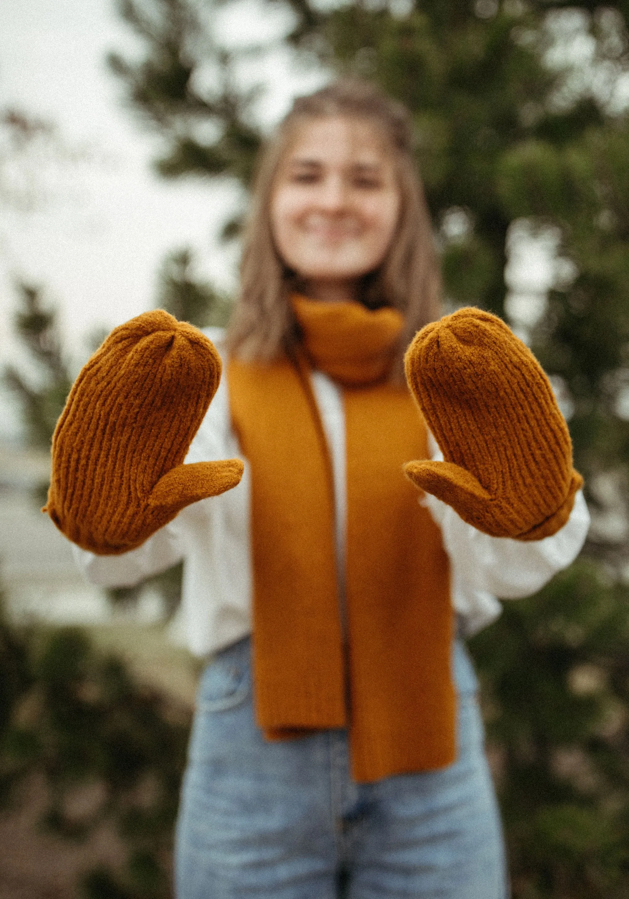 The Grace Scarf - Golden Brown