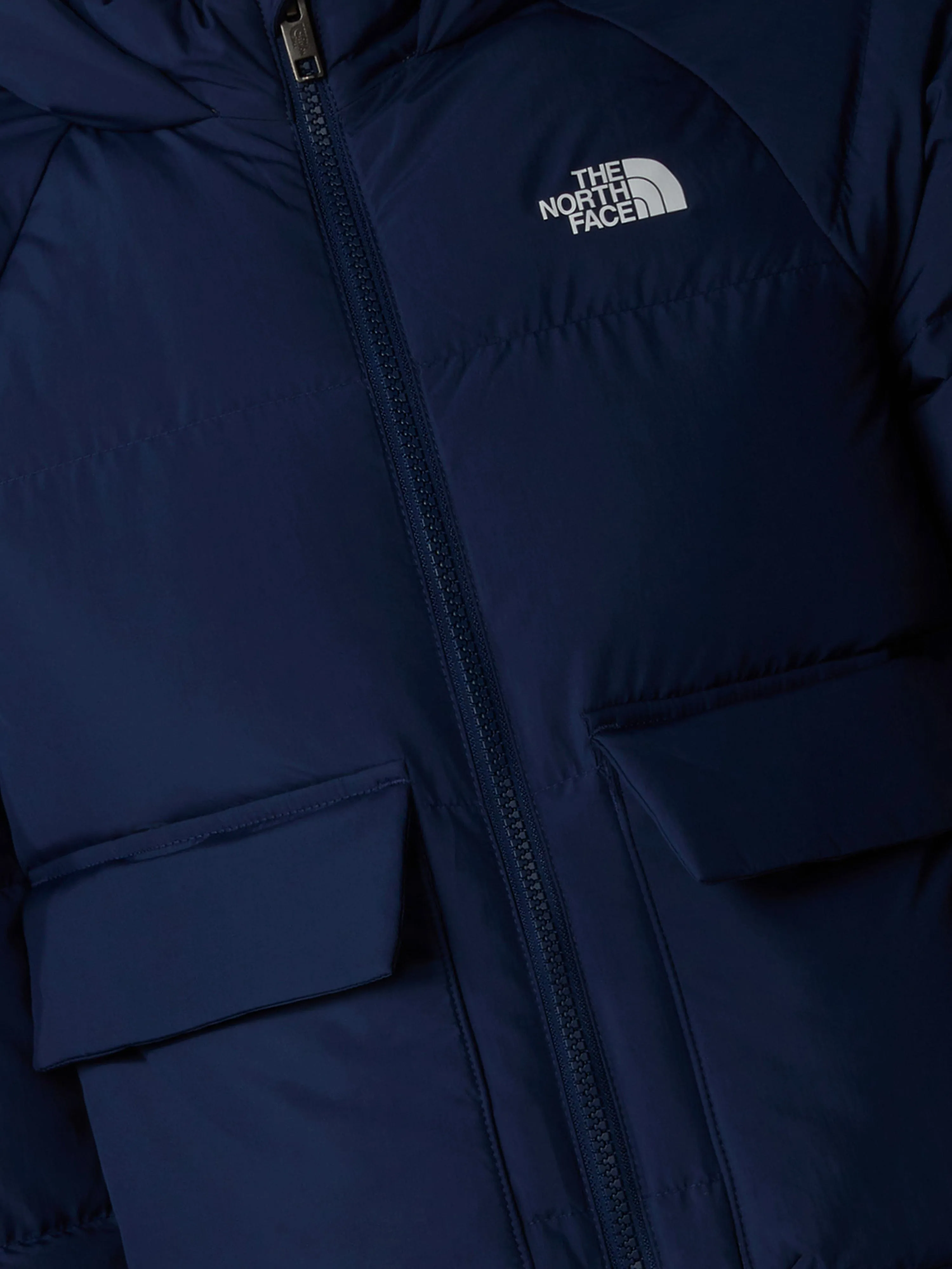 The North Face Boys Down Fleece Lined Parka in Navy